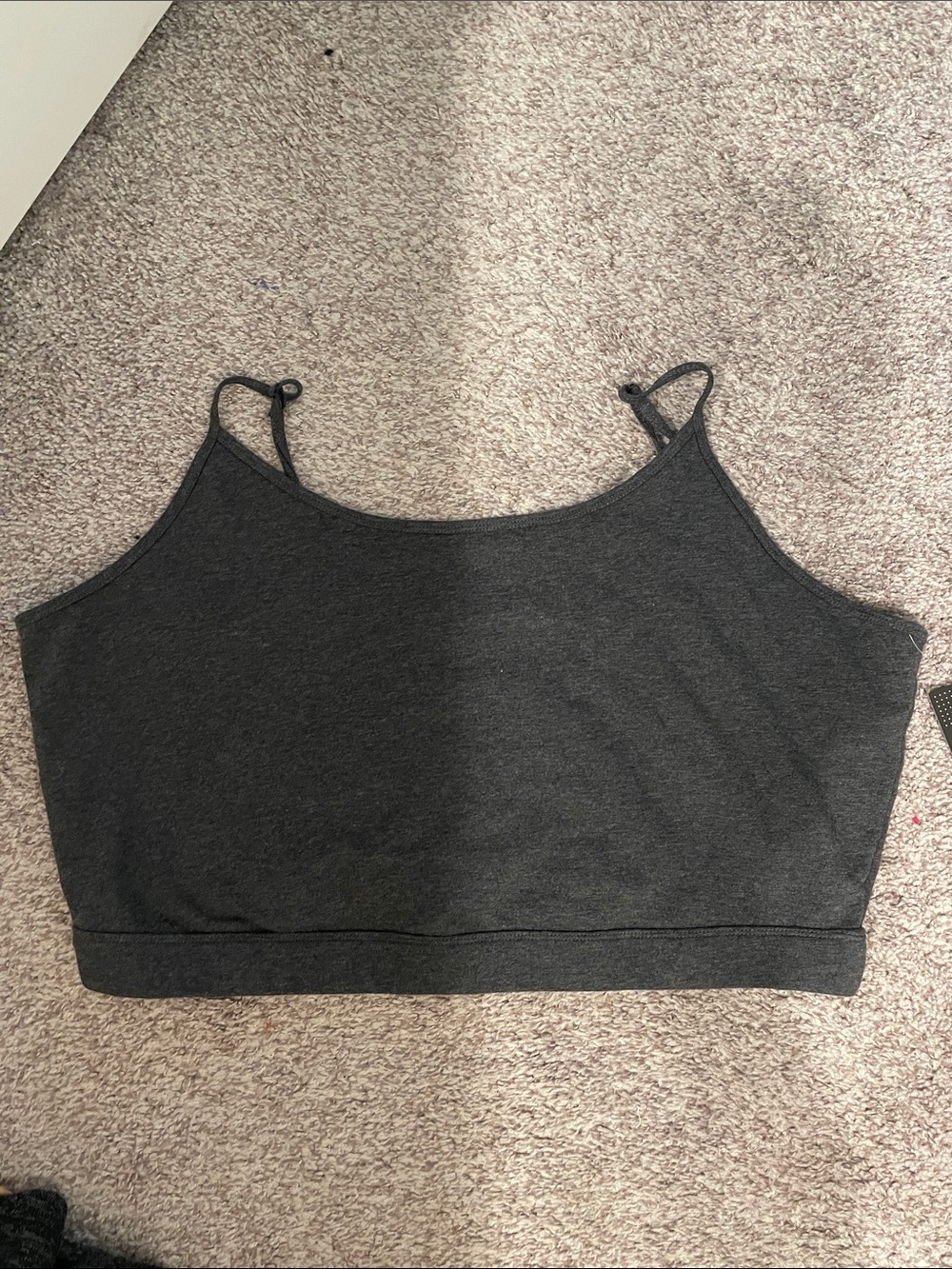 Torrid active Charcoal Gray Women's Cropped tank top size 3x nwt